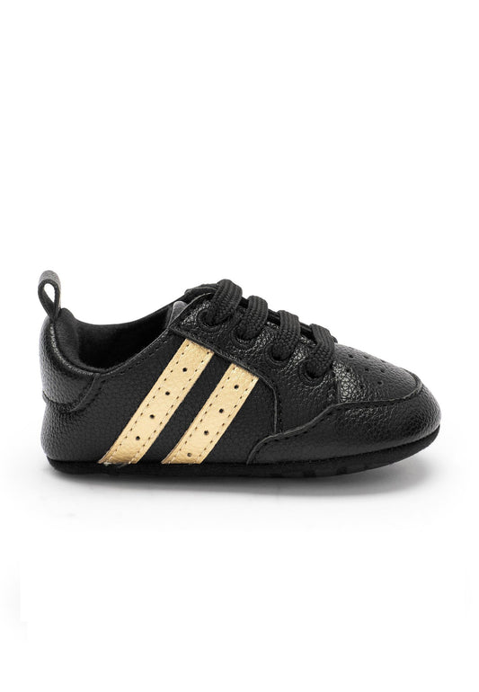 Next lace-up pram trainers (0-24mths) Black (NX314D0BG-T11) Kids