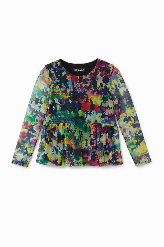 Desigual T-Shirt Monarca Jungle Green (21WGTK22_4014) Kids