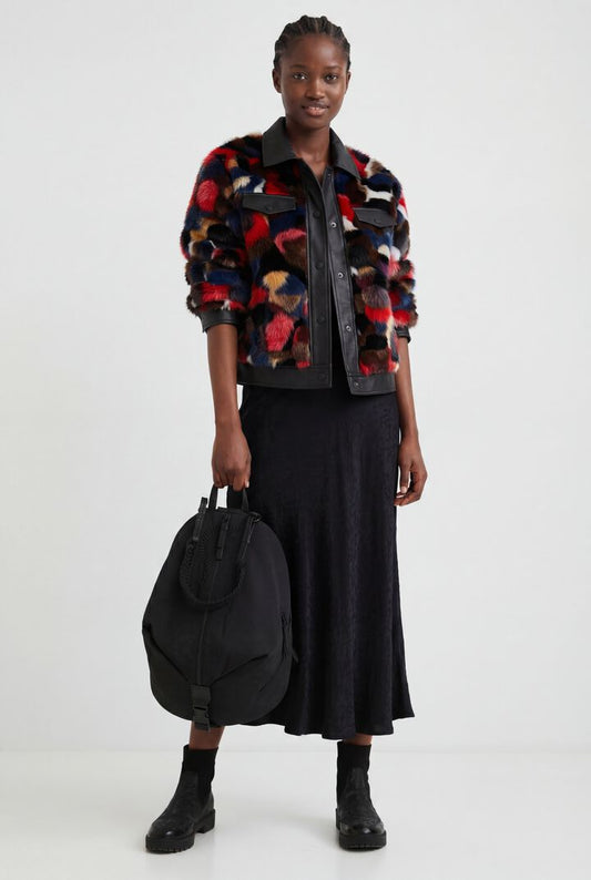 Desigual Coat Luisiana Black (21WWEW81_2000) Women
