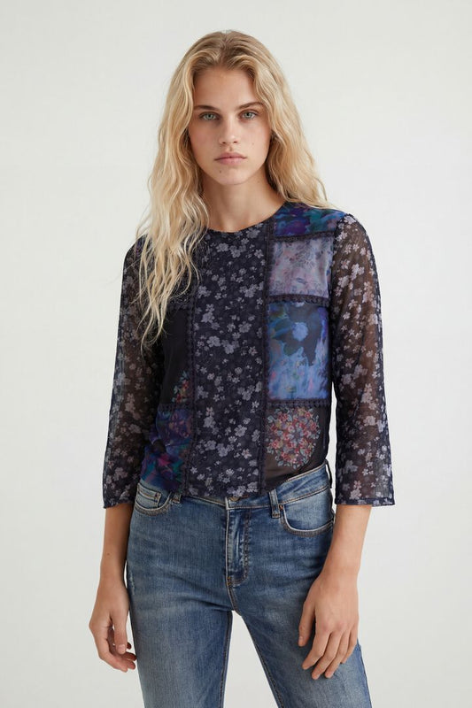 Desigual T-Shirt Belladona Midnight (21WWTK91_5040) Women