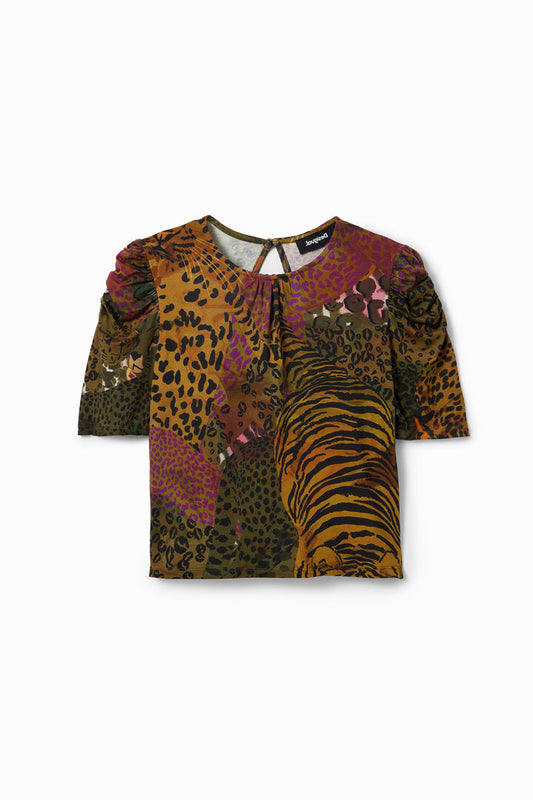 Desigual T-Shirt Loreto Khaki (21WWTKYB_4027) Women