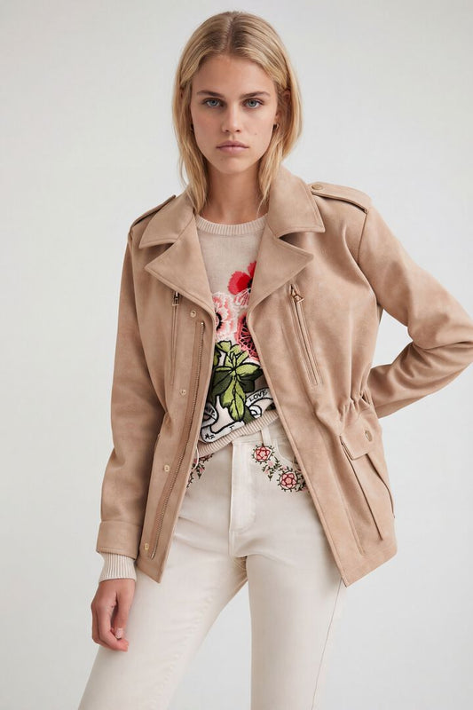 Desigual Coat Amar Beige (22SWEW29_6008) Women