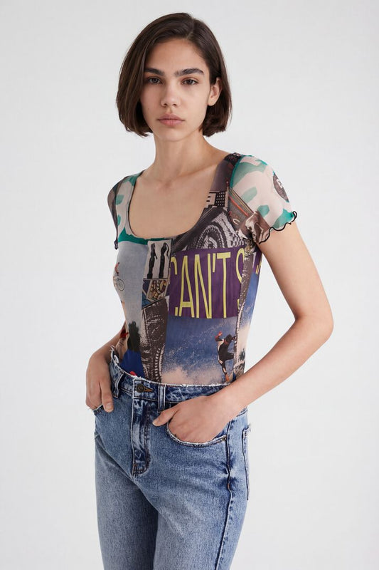 Desigual Bodysuit Rabat Tutti Fruti (22SWQKX1_9019) Women