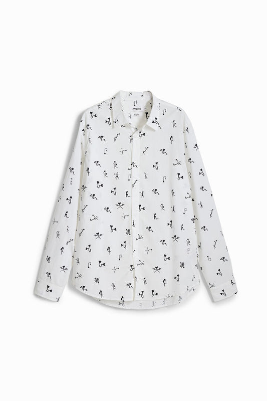 Desigual Shirt Llacuna Rep White (22WMCW49_1000) Men