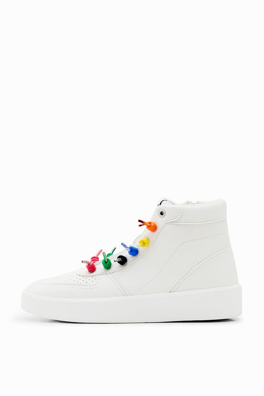 Desigual Sneakers Fancy High Laces White (22WSKP03_1000) Women