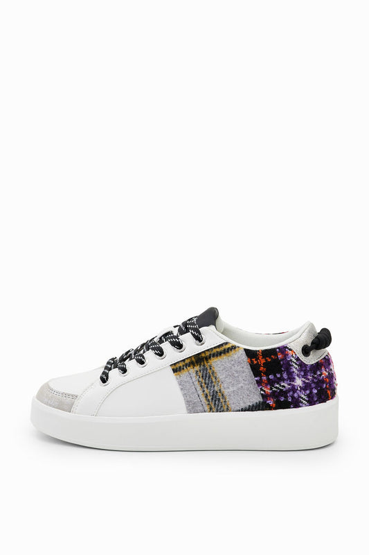 Desigual Sneakers Fancy Tartan White (22WSKP09_1000) Women