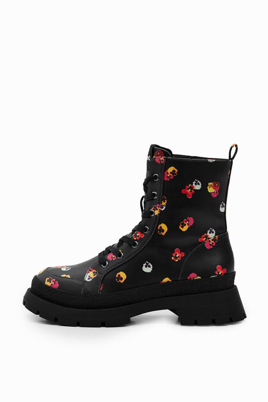 Desigual Boots Boot Flowers Black (22WSTP10_2000) Women