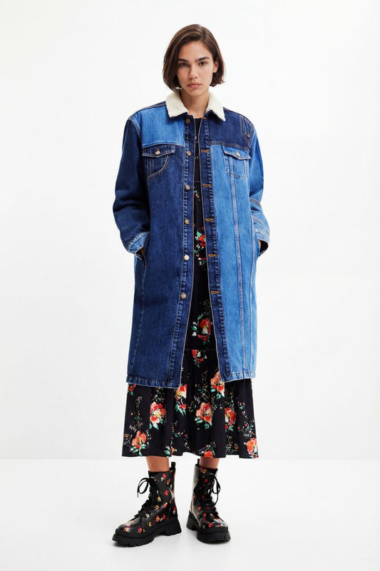 Desigual Coat Luane Denim Raw (22WWED13_5005) Women