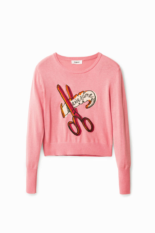 Desigual Jumper Alba Candy Pink (22WWJF22_3067) Women