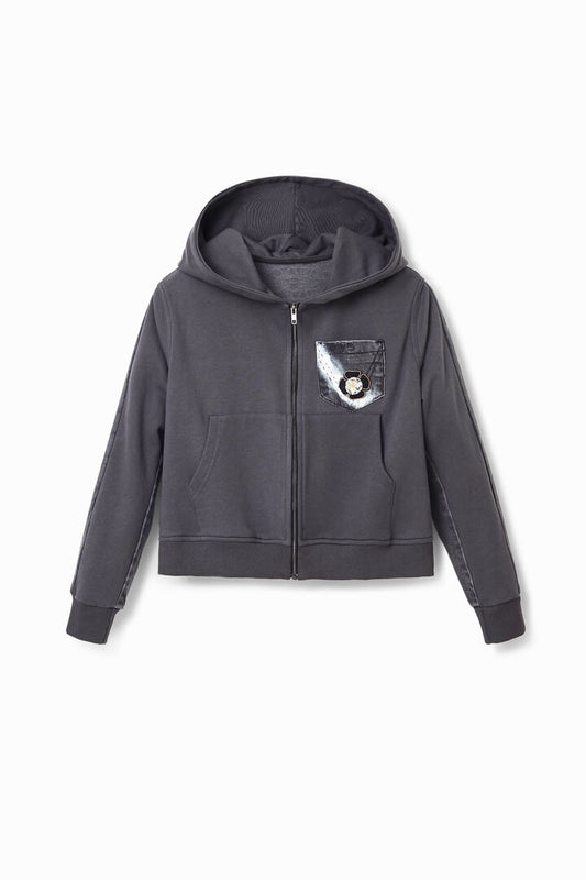Desigual Sweatshirt Black Gray Storm (22WWSK53_2020) Women