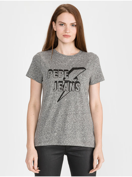 Pepe Jeans, T-Shirt, Grey, Women