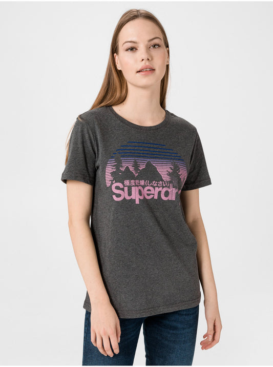 Superdry, T-Shirt, Grey, Women