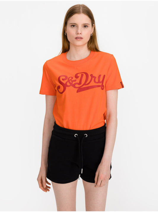 Superdry, T-Shirt, Orange, Women
