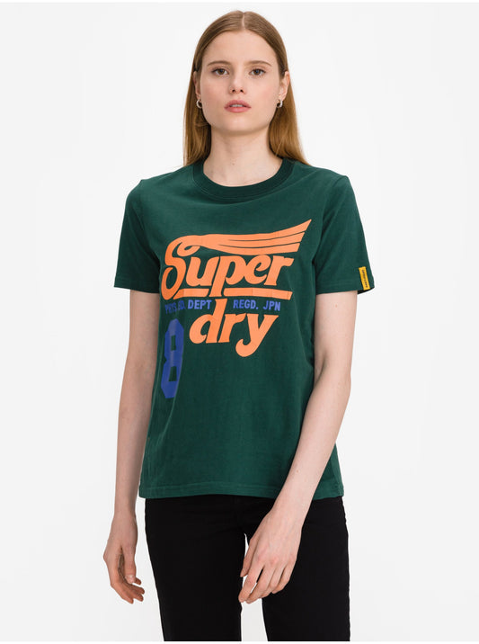 Superdry, T-Shirt, Green, Women