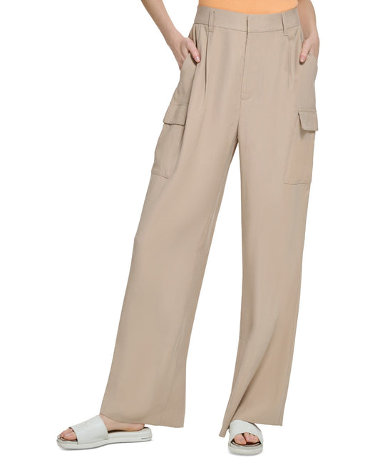 DKNY Frosted Twill Trousers Safari Khaki (P3BKTR20S5K) Women