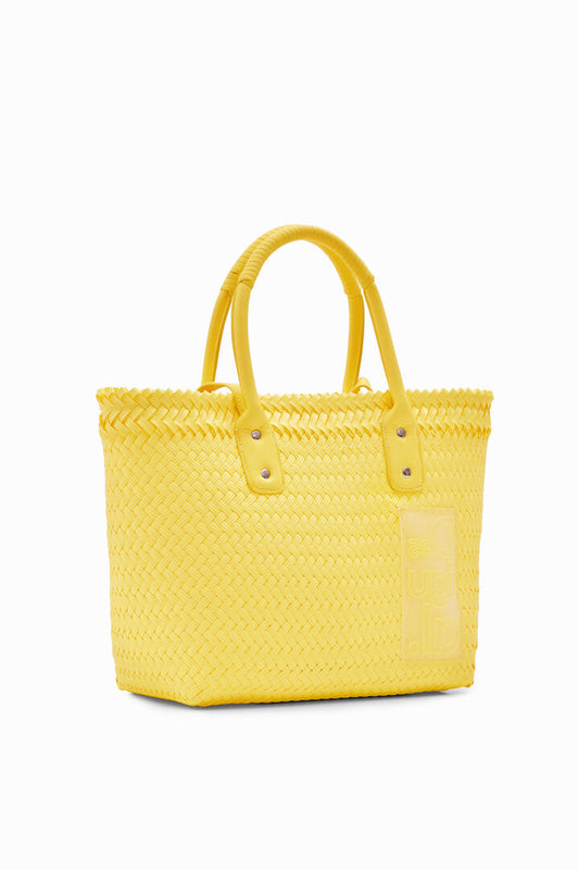 Desigual Bag Basket Braided Zaire Yellow (23SAXO17_8018) Women