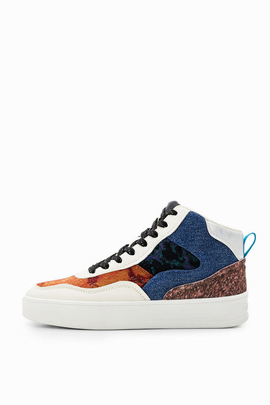 Desigual Sneakers Fancy Hi Blue Multicolor (23WSKA03_9022) Women