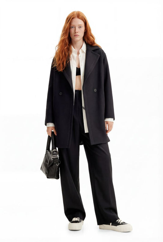 Desigual Coat Stitch Black (23WWEWAU_2000) Women