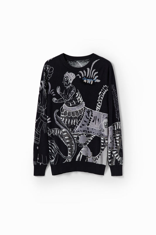 Desigual Jumper West Middle Gray (24SMJF09_2007) Men