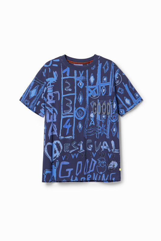Desigual T-Shirt Harry Navy (24SMTK20_5000) Men