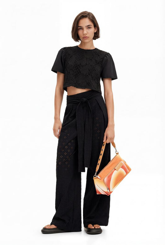 Desigual Trousers Selena Black (24SWPKX2_2000) Women
