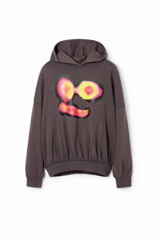 Desigual Sweatshirt Face Collina Anthracite (24SWSK64_2002) Women