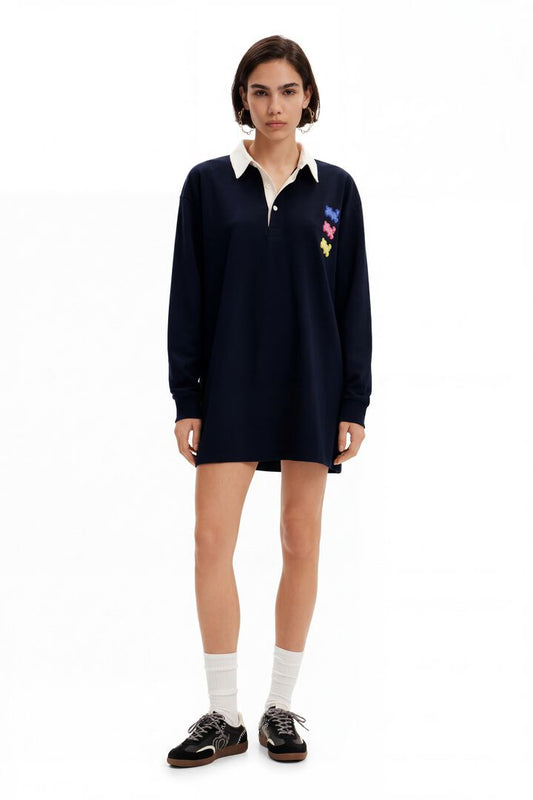 Desigual Dress Polo Lacroix Navy (24SWVKXA_5000) Women