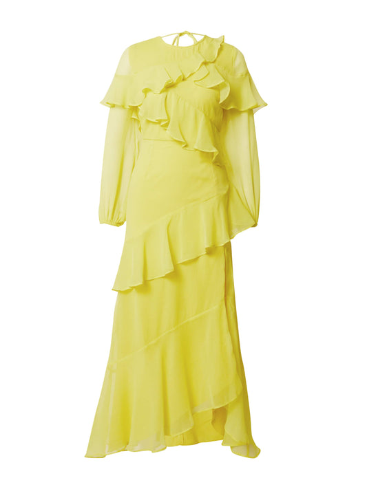 Warehouse Premium Ruffle Detail Tiered Maxi Dress (10157611) Women