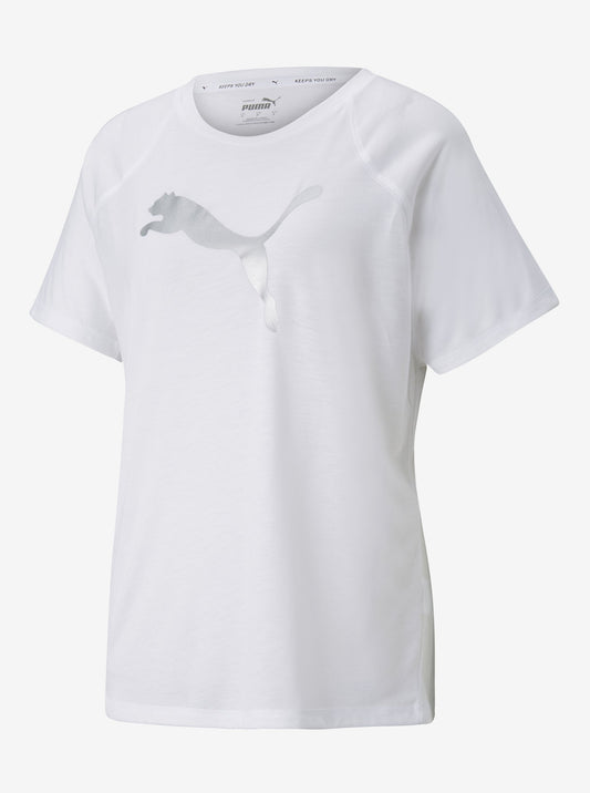 Puma, T-Shirt, White, Women