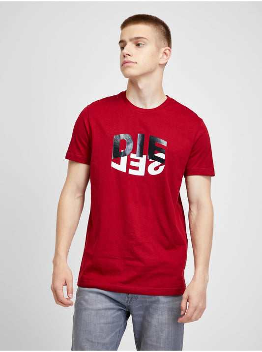 Diesel, T-Shirt, Red, Men