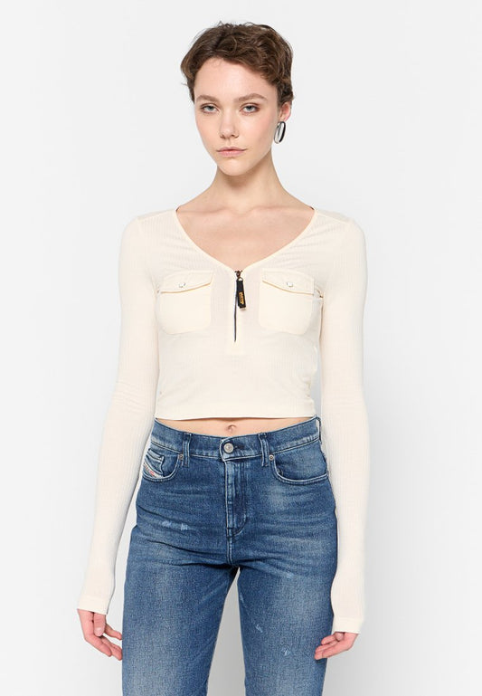 Diesel T-BORDIE-R TOP TOP Beige (ZZO2V2CBT-S00) Women