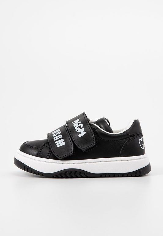 MSGM MIX MATERIALS LACE-UP LOW SNEAKERS Mottled Anthracite (ZZO2JFW18-Q00) Kids