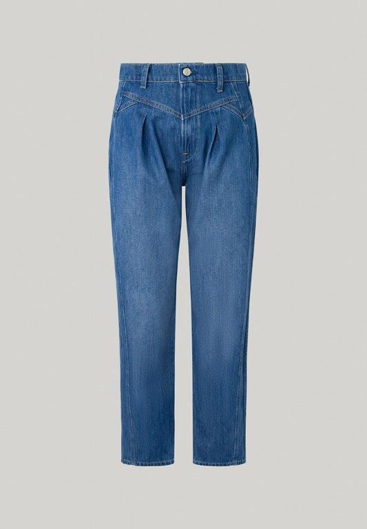 Pepe Jeans relaxed fit STRAIGHT UHW DLX Blue Denim (PE121N192-K11) Women