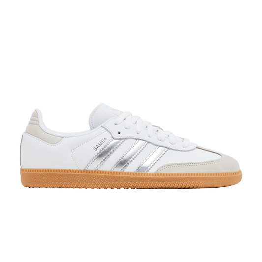 adidas Samba OG White Silver Metallic Grey (Women's) Women