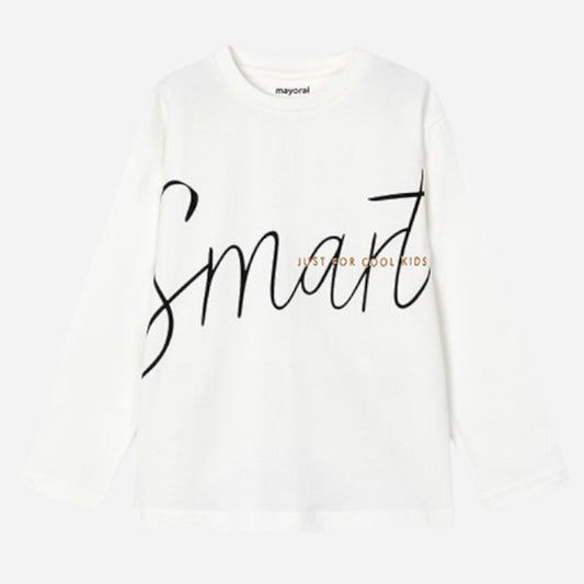 Mayoral Kids long-sleeved T-shirts (4.039-38_White)