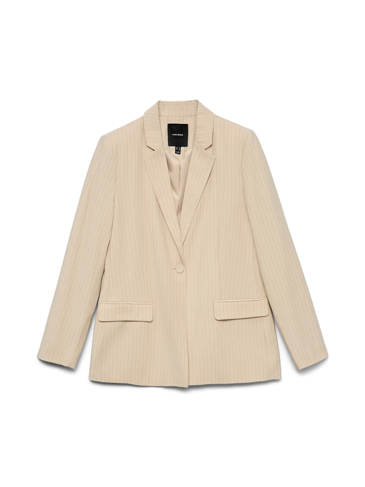 Kaja Long Sleeve Regular Striped Blazer Oatmeal (10342502) Women