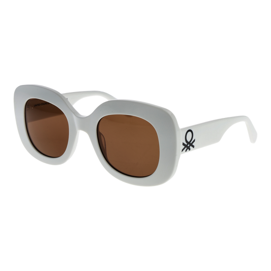 Benetton Round Sunglasses White (25005306) Women