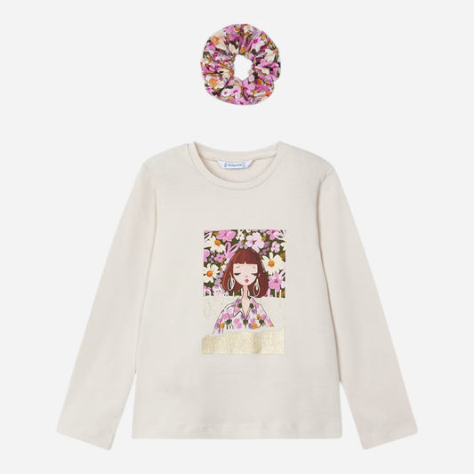 Mayoral Kids long-sleeved T-shirts (4.069-85_Beige)