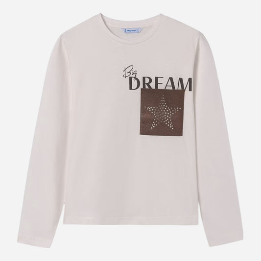 Mayoral Kids long-sleeved T-shirts (7.017-36_Cream)