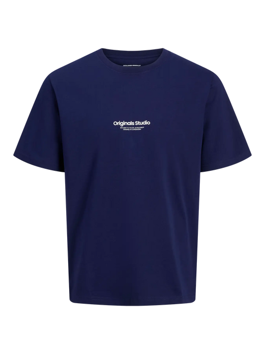 Vesterbro Tee Short Sleeve Crew Neck Ocean Cavern (12240121) Men