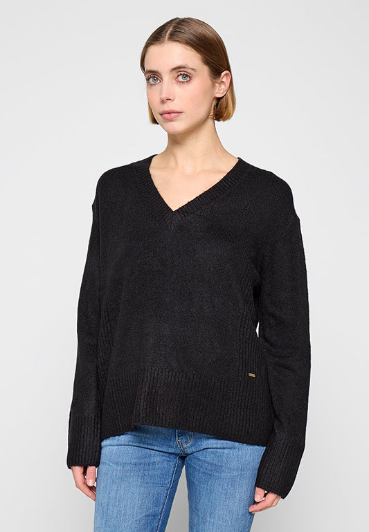 Pepe Jeans DENISSE V NECK RO Black (ZZO2NHW51-Q00) Women