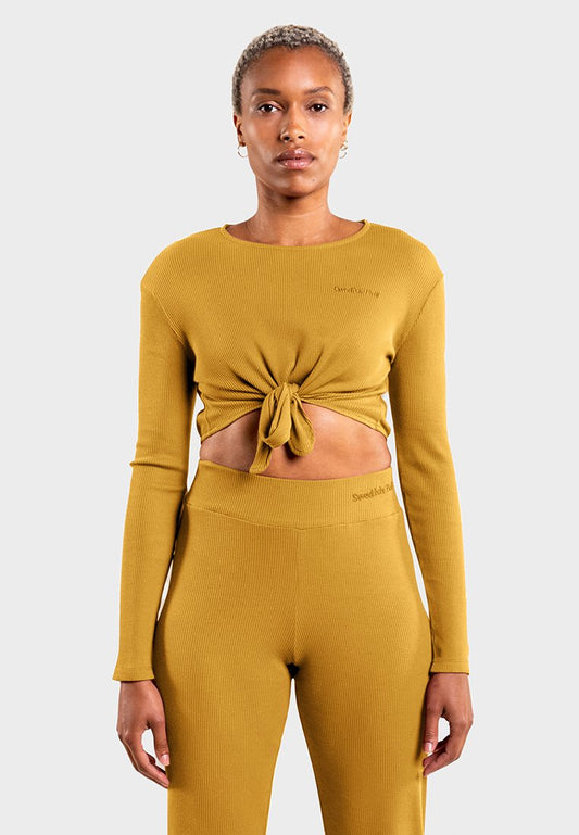 Daily Balance Organic Knot Top Bright Brown Women