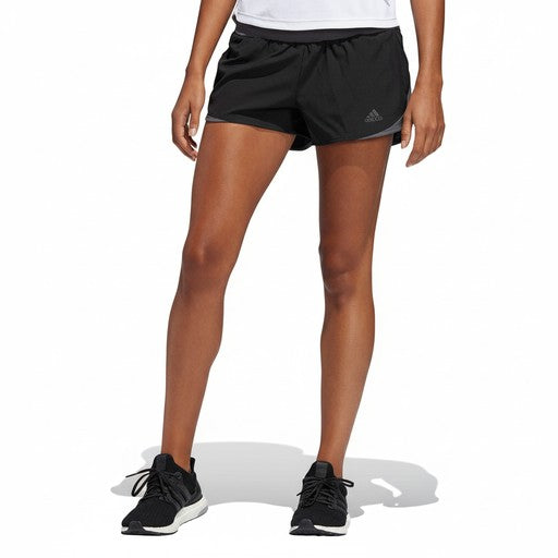 Adidas Run It Athletic Shorts Black Grey, Women