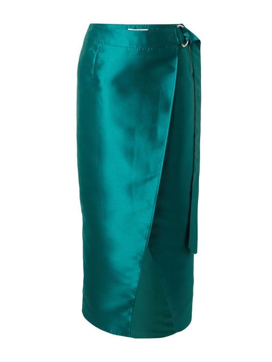 Warehouse Satin Twill Utility Detail Maxi Skirt (10157580) Women