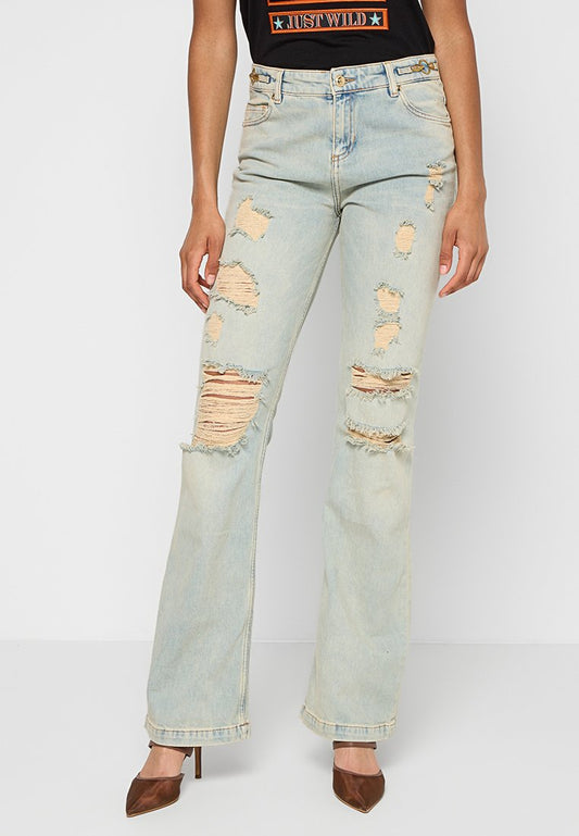 Just Cavalli TROUSERS/5POCKET Light Blue (ZZO358827-K00) Women