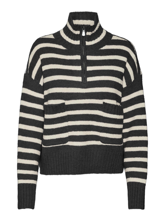 Vero Moda VMCARRY LS HIGHNECK ZIP PULLOVER GA BOO (12274644) Women