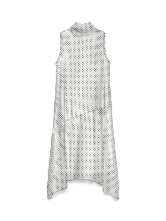 Smilla Sleeveless Halterneck Long Dress Snow White Dot (10345453) Women