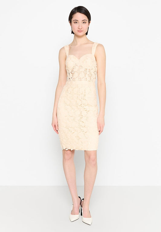 MARCIANO BY GUESS LUCA LACE CORSET DRESS Apricot (ZZO2N2K56-J00) Women