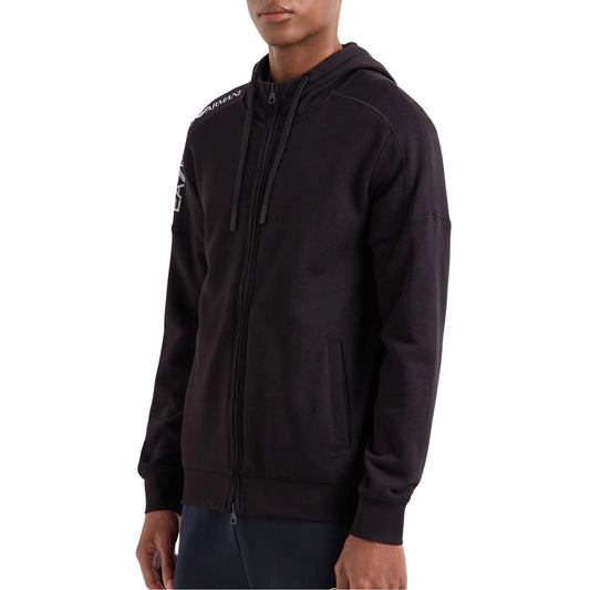 EA7 Logo Series Hooded Cotton Sweatjacket (6DPM12-PJOGZ-1200) Men