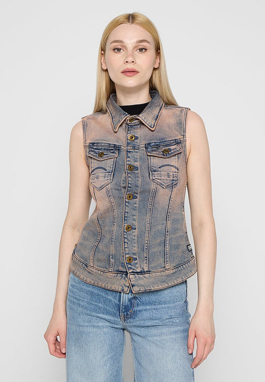 G-STAR OO denim sleeveless jkt wmn (ZZO2NAJ26-I00) Women
